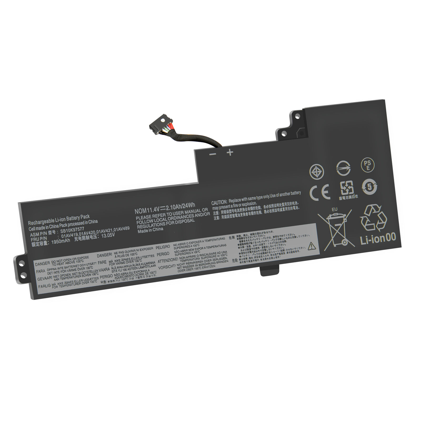 11.4V 01AV419 01AV420 01AV489 SB10K97578 Lenovo ThinkPad T470 T480 A475 A485 Ersatz Akku - zum Schließen ins Bild klicken