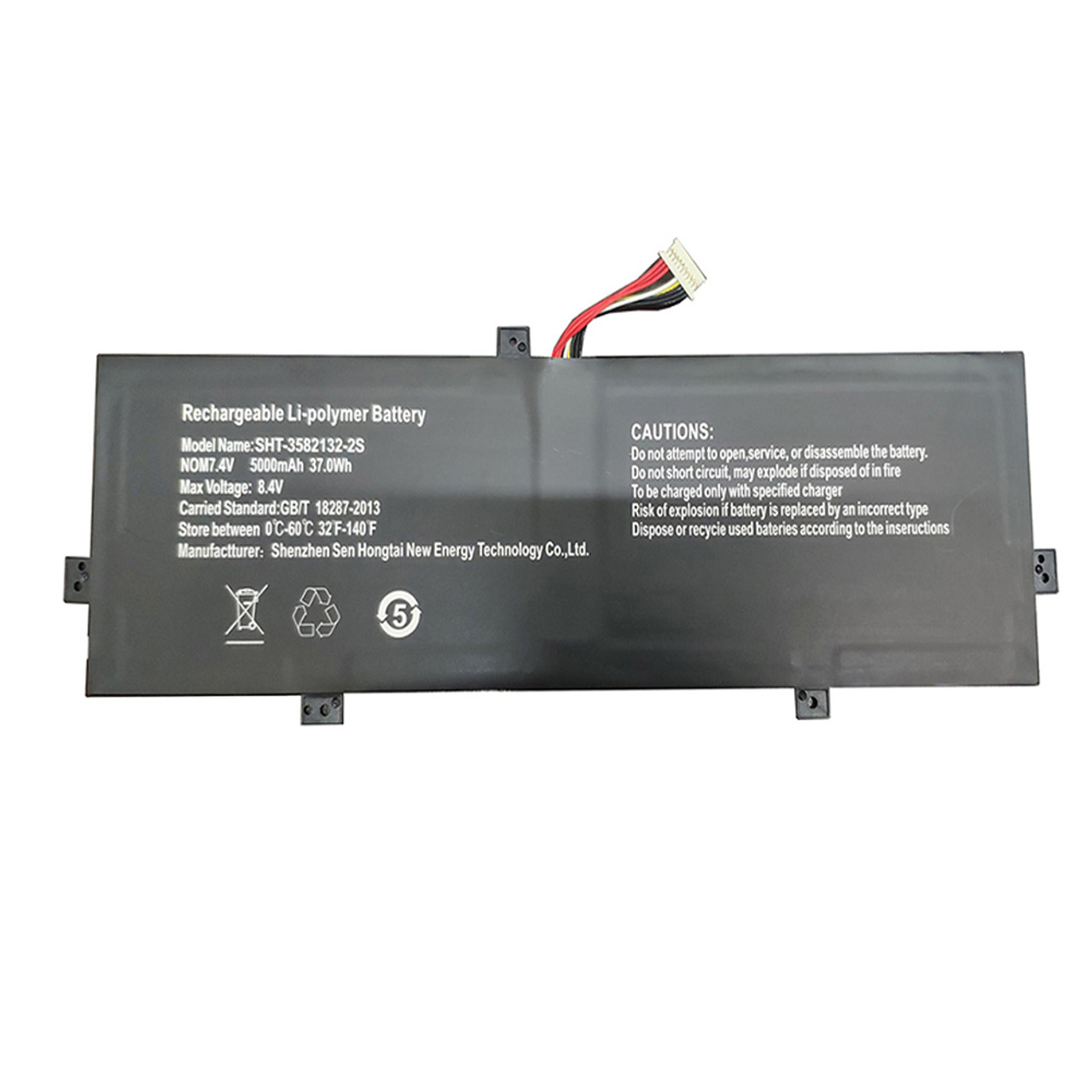 7.4V 5000mAh RTDPART 3582132-2S Haoqin haobook140Ersatz Akku