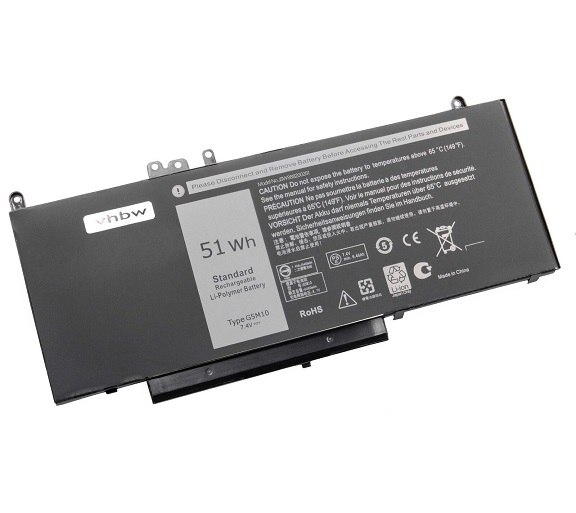 Li-Po for DELL 6MT4T, 79VRK, 8V5GX, F5WW5 Ersatz Akku - zum Schließen ins Bild klicken