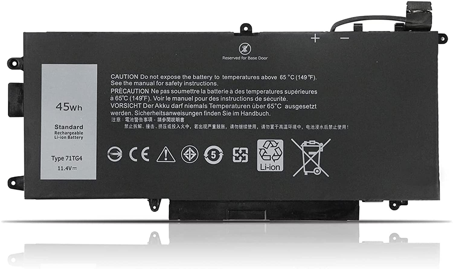 71TG4 DELL Latitude 5289 7389 7390 2-in-1 K5XWW Ersatz Akku