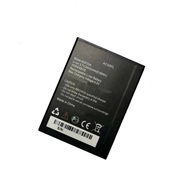 AC55PL BSF03A ARCHOS 55 PLATINUM Handy Smartphone 2400mah Ersatz Akku