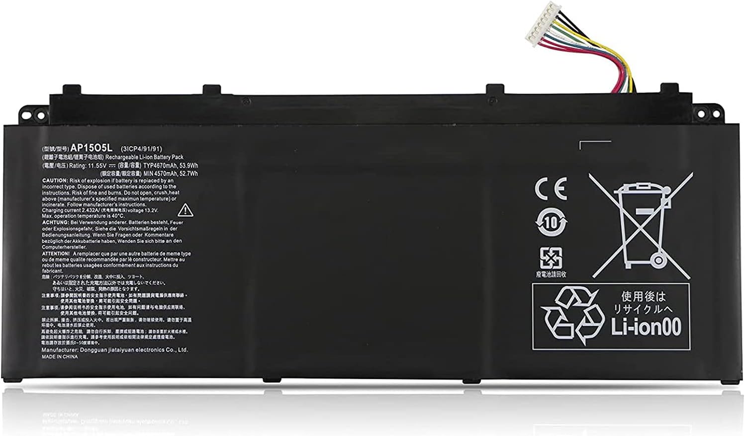 AP1503K AP1505L AP15O3K AP15O5L Acer Aspire S 13 Swift 1 Swift 5 Ersatz Akku - zum Schließen ins Bild klicken