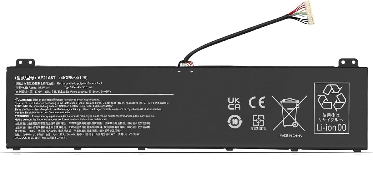 AP21A5T Acer Predator Helios 300 PH315 PH317 PH315-54 PH315-55 PH317-56 PH317-56 Ersatz Akku