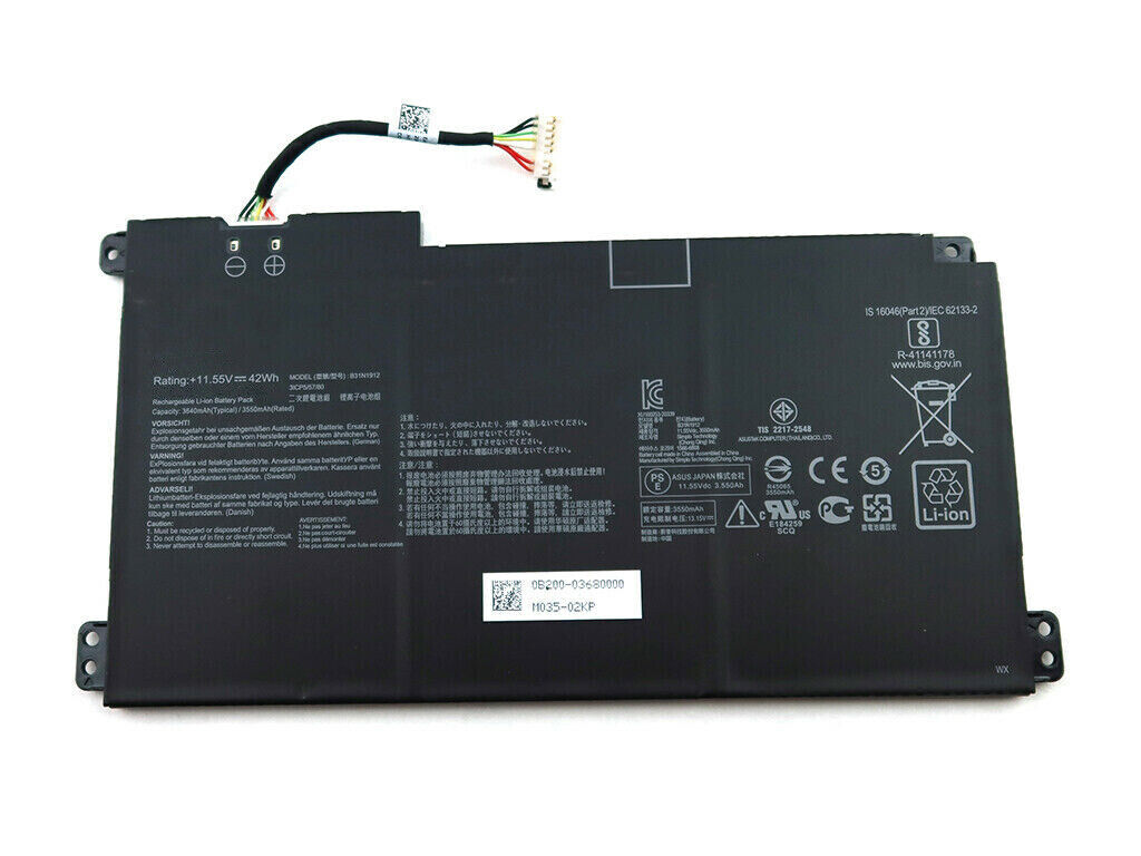 B31N1912 C31N1912 ASUS VivoBook 14 E410MA L410MA E510MA L510MA 42Wh Ersatz Akku