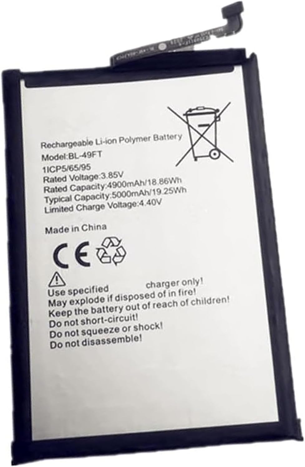 3.85V BL-49FT Infinix Hot 9 X655 X650/Tecno Hot8Lite Ersatz Akku