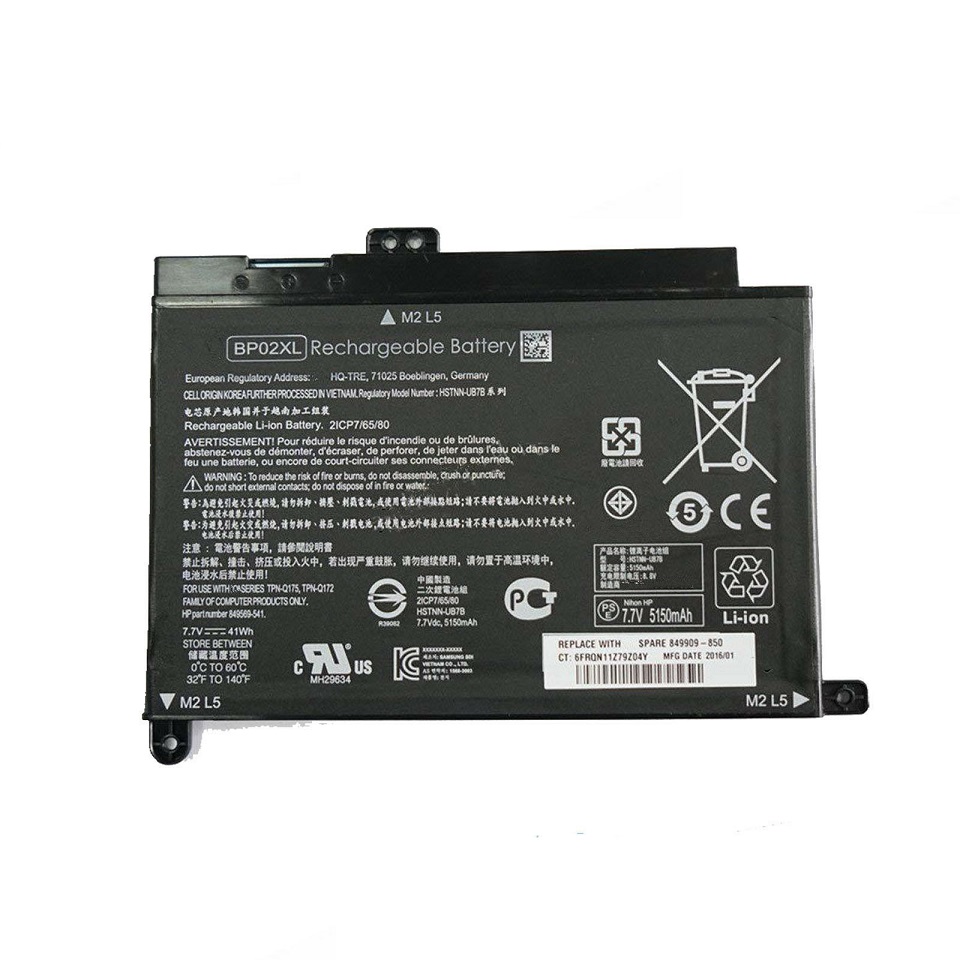 HP Pavilion 15-AU010WM BP02041XL HSTNN-LB7H HSTNN-UB7B BP02XL Ersatz Akku - zum Schließen ins Bild klicken