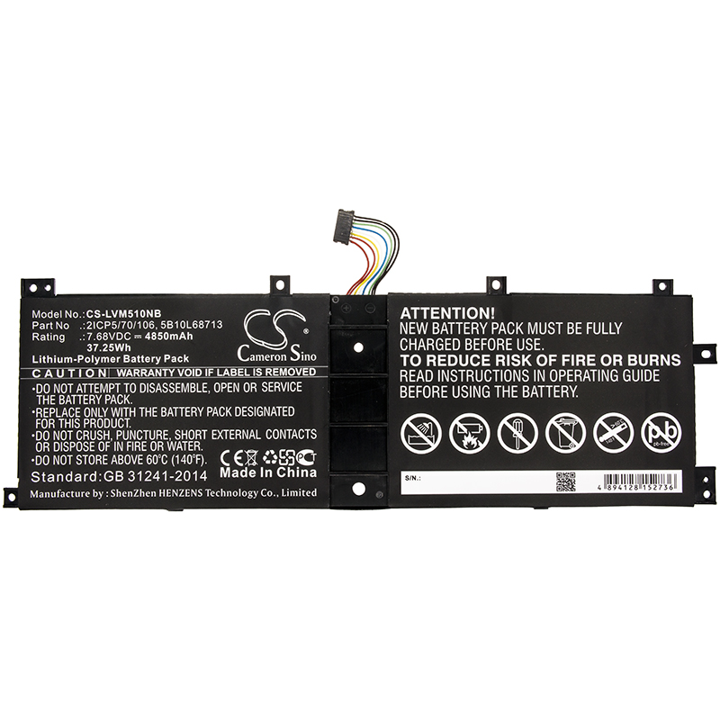 Lenovo Ideapad Miix 510 520 510-12ISK 510-12IK BSNO4170A5-AT 5B10L68713 Ersatz Akku