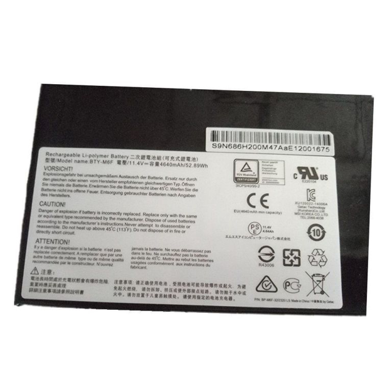 BTY-M6F MSI GS60 MS-16H2 2PL 6QE 2QE 6QC 6QC-257XCN Ersatz Akku