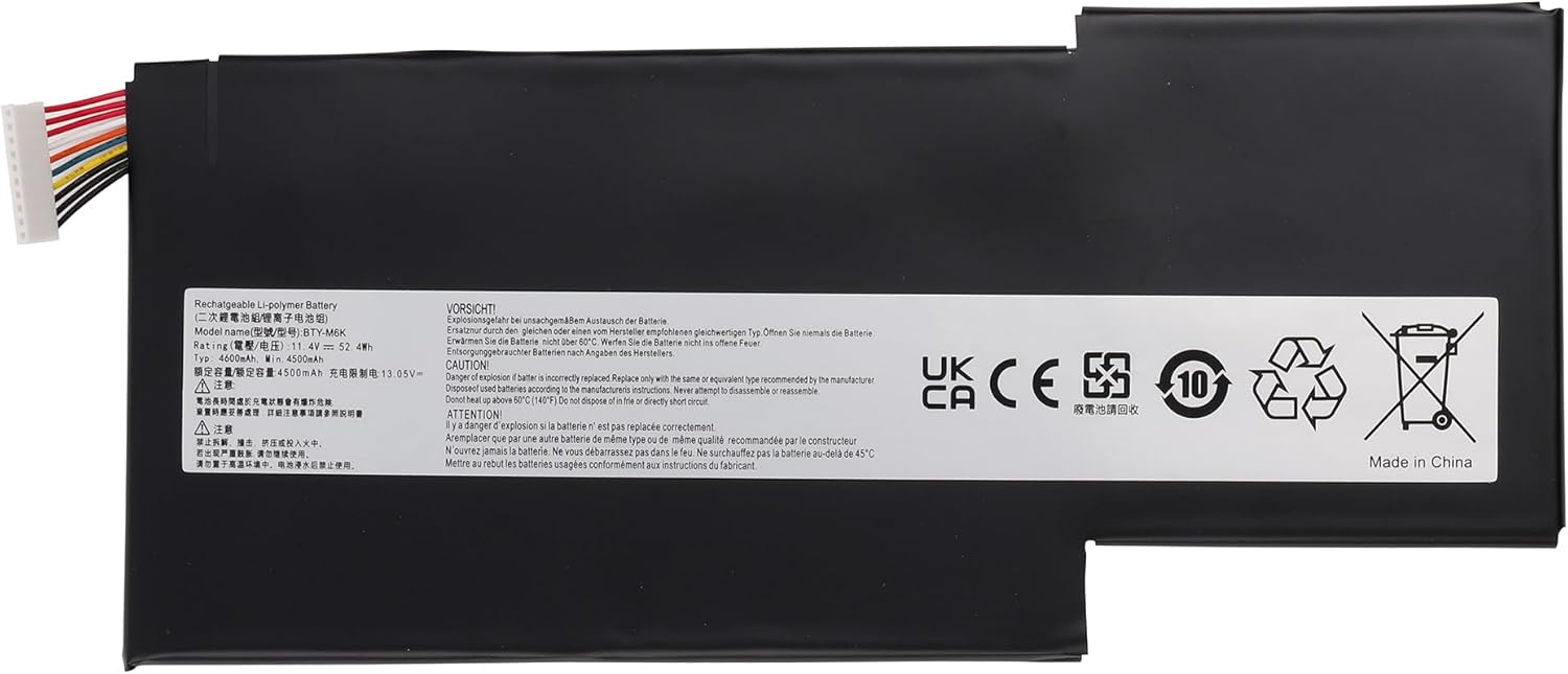 BTY-M6K MSI GF63 8RC-075AU,8RD-001CN,8RD-006CN,8RD-050NL,8RD-095XPL GS63VR 7RG Ersatz Akku