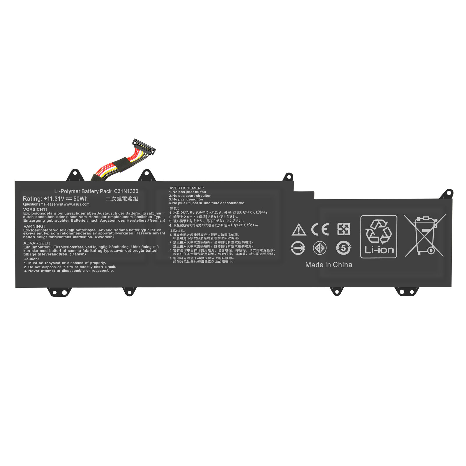 C31N1330 0B200-0007020 ASUS ZenBook UX32LA R3007H UX32LN Ersatz Akku - zum Schließen ins Bild klicken