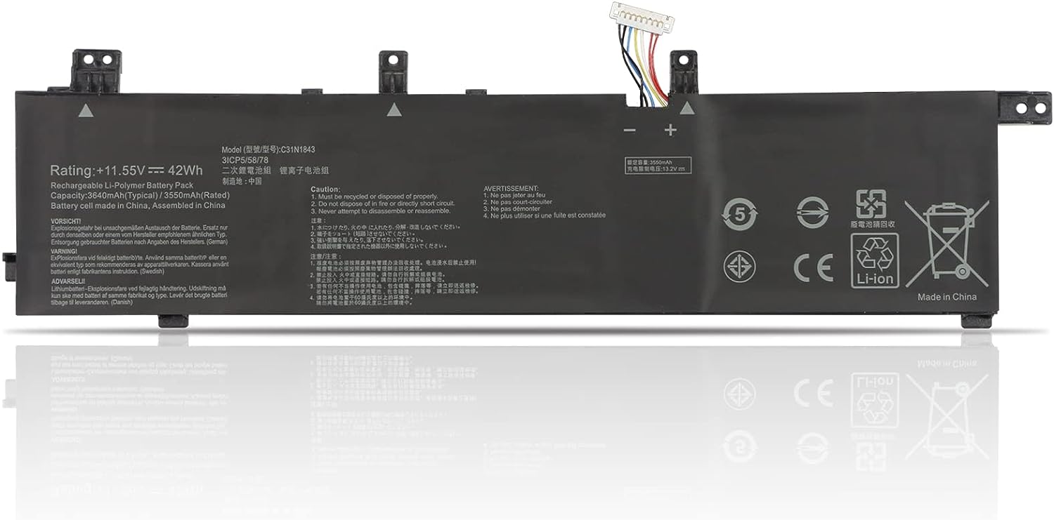C31N1843 Asus VivoBook S14 S15 X532FLC S4333 EB025T EB055T EB064T S532FA-DB55 S532FA-DH55 Ersatz Akku