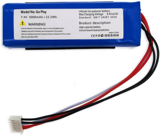 7.4V 3000mAh CP-HK06 GSP1029102 01 Harman/Kardon Go Play, Go Play Mini, GO+ Play Ersatz Akku