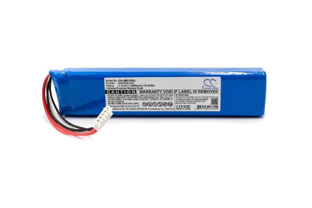 7,4V 5000mAh Li-Po JBL Xtreme 1 I,JBLXTREME ,GSP0931134 Ersatz Akku