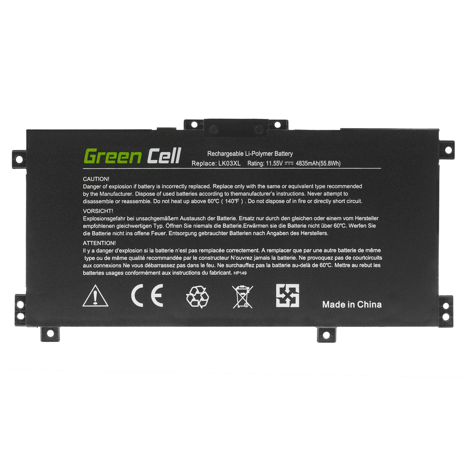 HP Envy X360 15-CP0002NG 15-CP0002NO 15-CP0003AU 15-CP0003NC Ersatz Akku