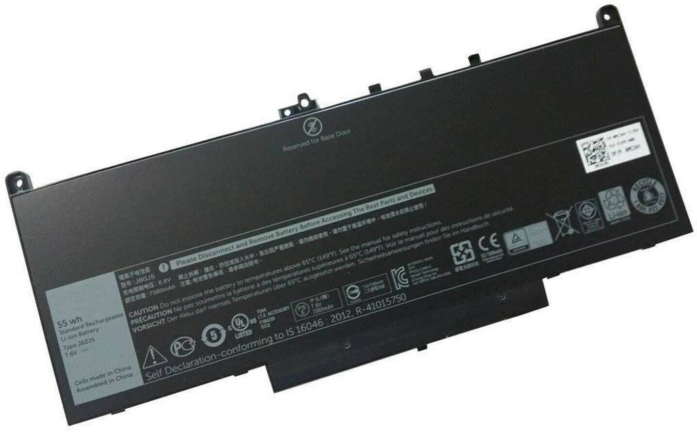 7.6V 242WD J60J5 MC34Y 1W2Y2 0MC34Y Dell Latitude E7270 E7470 Ersatz Akku