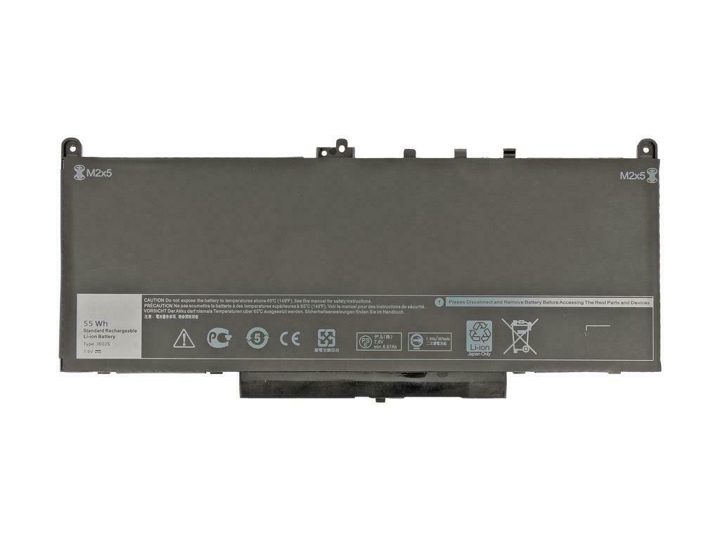 7.6V 242WD J60J5 MC34Y 1W2Y2 0MC34Y Dell Latitude E7270 E7470 Ersatz Akku