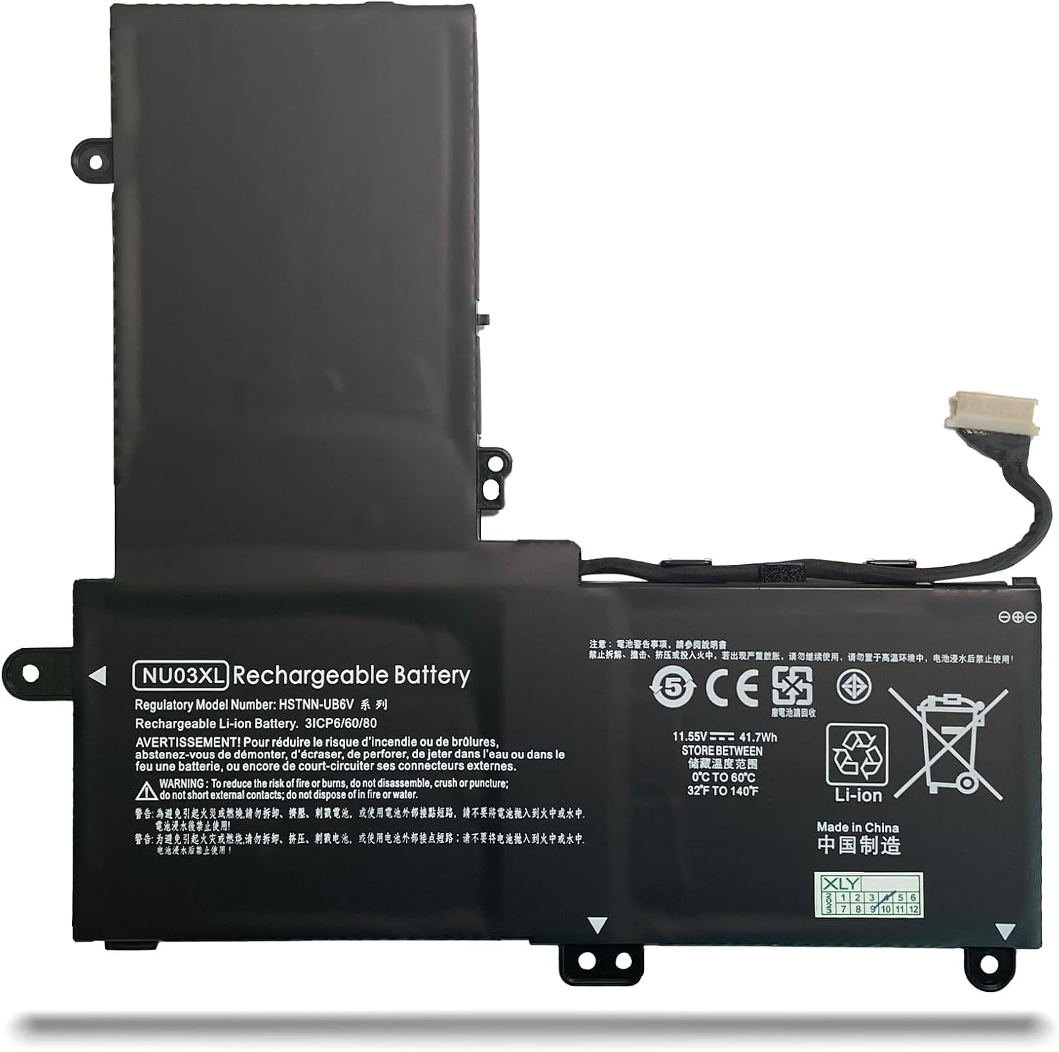 NU03XL HP Pavilion x360 11-u000 11-u100 11-u000ng Ersatz Akku