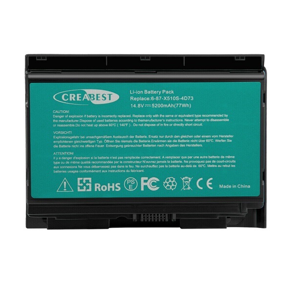 CLEVO K780E X811 P157SMBAT-8 6-87-P157S-4273 4ICR18/65-2 Ersatz Akku