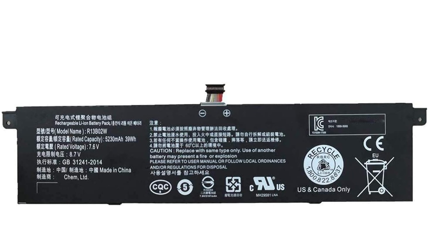R13B01W R13B02W 7.6V 39Wh Xiaomi Mi Air 13.3 Inch Series TM1613 TM1604 161301 Ersatz Akku