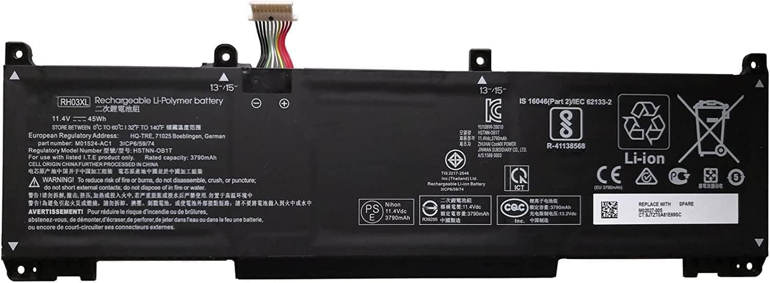 HP RH03XL HSTNN-OB1T HSTNN-DB0B HSTNN-IB9Q HSTNN-UB7X M01524-2B1 M01524-AC1 M02027-005 Ersatz Akku