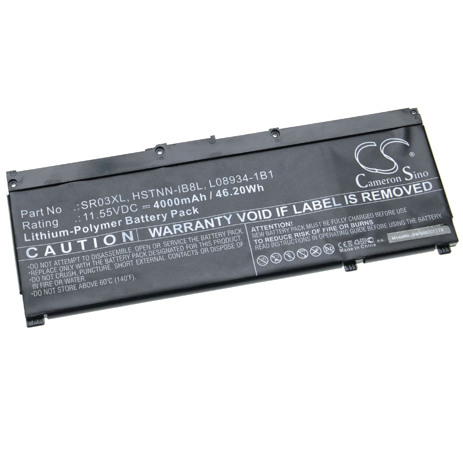 HP 11.55V HSTNN-IB8L, L08855-855, L08934-1B1, SR03XL Ersatz Akku